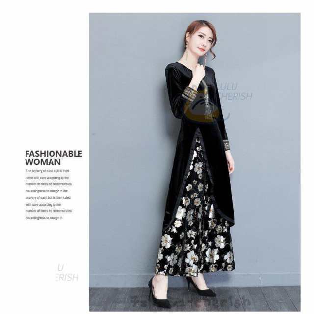 レビュー高評価商品 ランキング常連 新登場 レディース 品質安心 母 2点セット 春 卒業式スーツ セレモニースーツ ママ ワイドパンツ 今だけ 花柄 きれいめ 上品 長袖 結婚式 ワンピース 送料無料