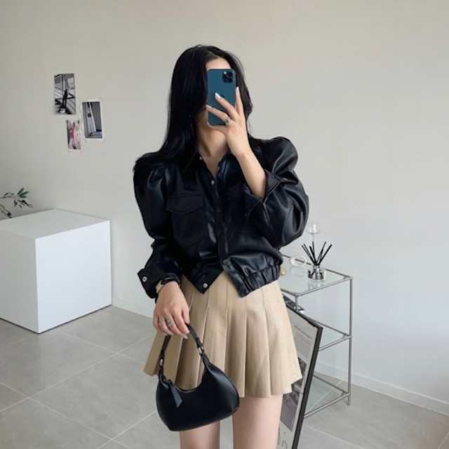 レビュー高評価商品 ランキング常連 人気急上昇 数量限定入荷 レディース 店長太鼓判 今だけ アウター ライダースジャケット レザー パフスリーブ ショート丈 長袖 フェイクレザー PU レザージャケット ジャケット 襟付 防寒対策