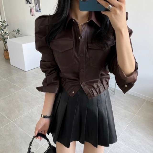 レビュー高評価商品 ランキング常連 人気急上昇 数量限定入荷 レディース 店長太鼓判 今だけ アウター ライダースジャケット レザー パフスリーブ ショート丈 長袖 フェイクレザー PU レザージャケット ジャケット 襟付 防寒対策