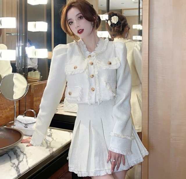 売上急増中 レディース 軽量仕様 生活快適特集 ギフトにも最適 在庫わずか ジャケット Vネック クロップド丈 スカート ショート丈 ミニスカート プリーツスカート クロップド セットアップ 長袖 スーツ 送料無料 クリスマスプレゼント 冬用