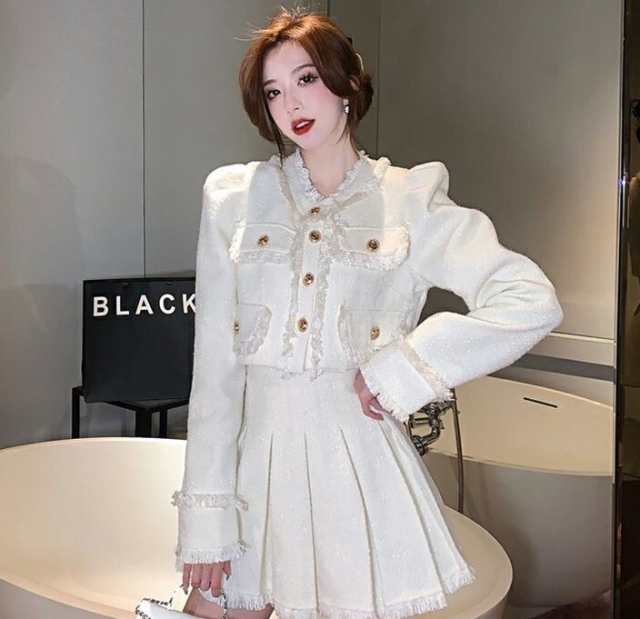 売上急増中 レディース 軽量仕様 生活快適特集 ギフトにも最適 在庫わずか ジャケット Vネック クロップド丈 スカート ショート丈 ミニスカート プリーツスカート クロップド セットアップ 長袖 スーツ 送料無料 クリスマスプレゼント 冬用