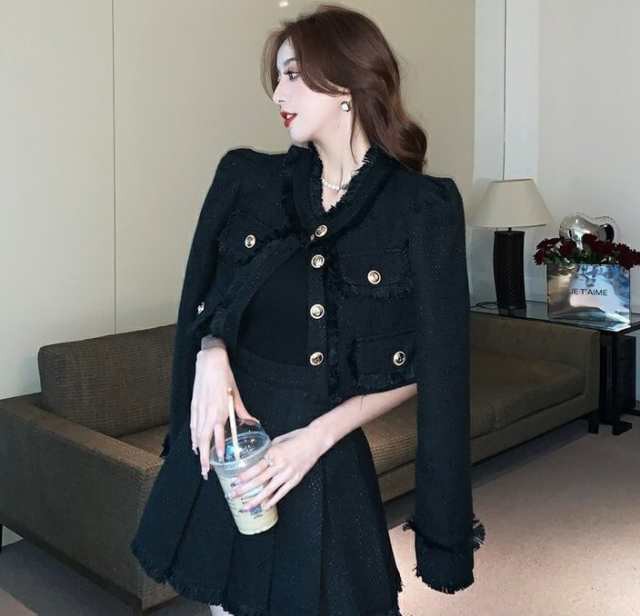 売上急増中 レディース 軽量仕様 生活快適特集 ギフトにも最適 在庫わずか ジャケット Vネック クロップド丈 スカート ショート丈 ミニスカート プリーツスカート クロップド セットアップ 長袖 スーツ 送料無料 クリスマスプレゼント 冬用