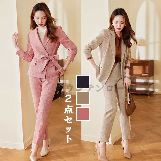 卒業式の服ママスーツ パンツスーツ レディース 40代 50代 30代 おしゃれ 20代 3点セット 入学式 秋冬 服装 ママ 卒業式 服 母 セレモニの通販はパンツスーツ