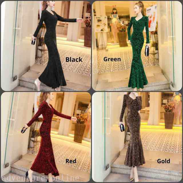 話題商品 季節限定アイテム 毎日使える便利品 Aラインフレア 在庫わずか きらきら 長袖 SNS話題 大人可愛い ロングドレス フィッシュテールマーメイドスカート エレガント系 タイト きれいめ 即納対応中