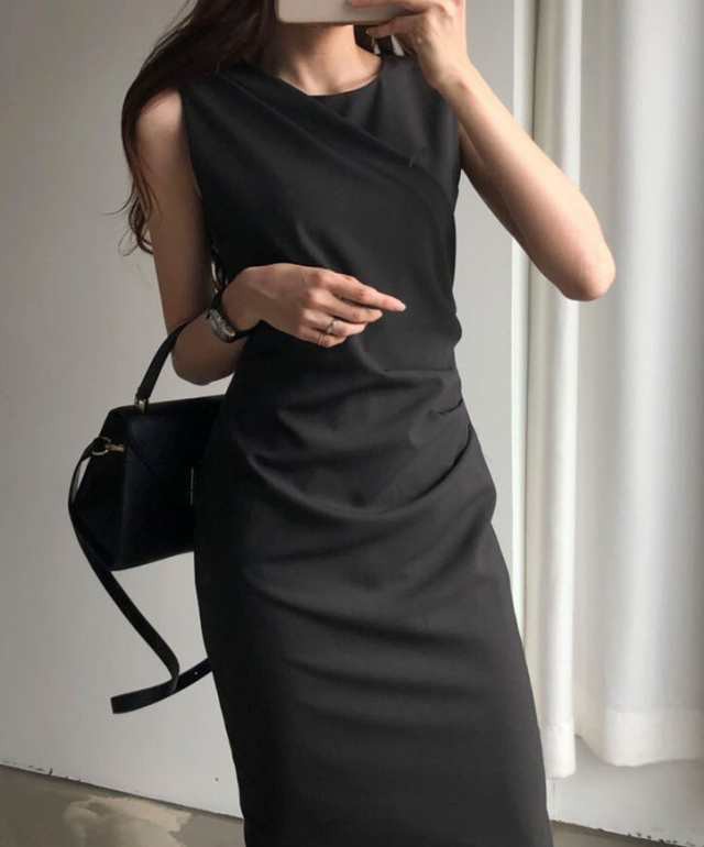 人気急上昇 在庫限りの大特価 品質安心 袖なし 細身 スリム ひざ丈 アシンメトリー ワンピドレス Iライン タイト SNS話題 ワンピース タイトスカート ラウンドネック ノースリーブ 膝丈 お買い得プライス 送料無料 在庫限りの大特価 品質安心 袖なし 細身 人気急上昇 スリム ひざ丈