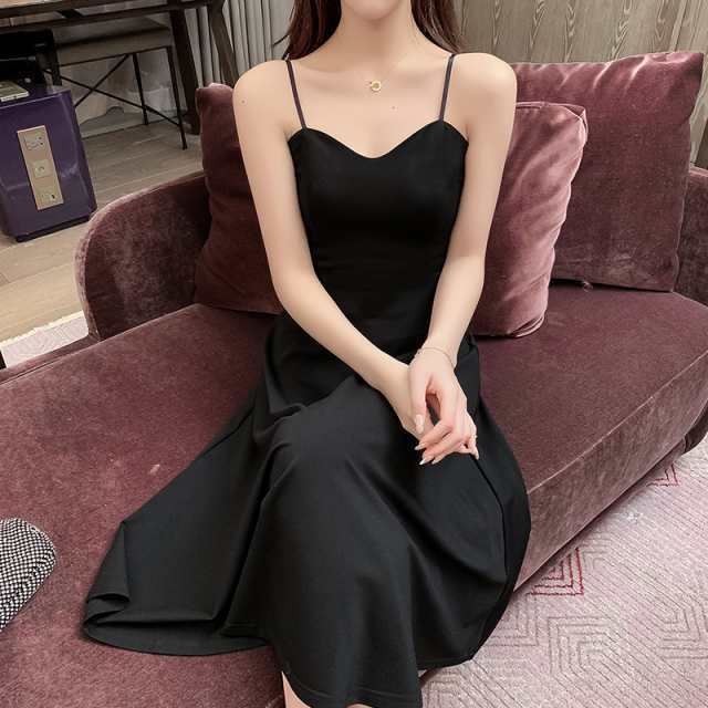 新登場 生活快適特集 品質安心 タイト かわ スリム 襟なし 細身 ミディアム丈 ストレート フレア ノースリーブ セミフレア デート 袖なし SNS話題 スマート ワンピース Vネック 即納対応中 送料無料