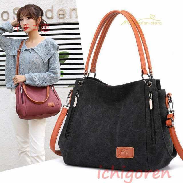 ショルダーバック レディースファッション トートバッグ 斜めがけ 肩掛け 通勤バッグ 軽い 大容量 手提げ 鞄 bag 収納可 ポケット多い カの通販は 5,444円