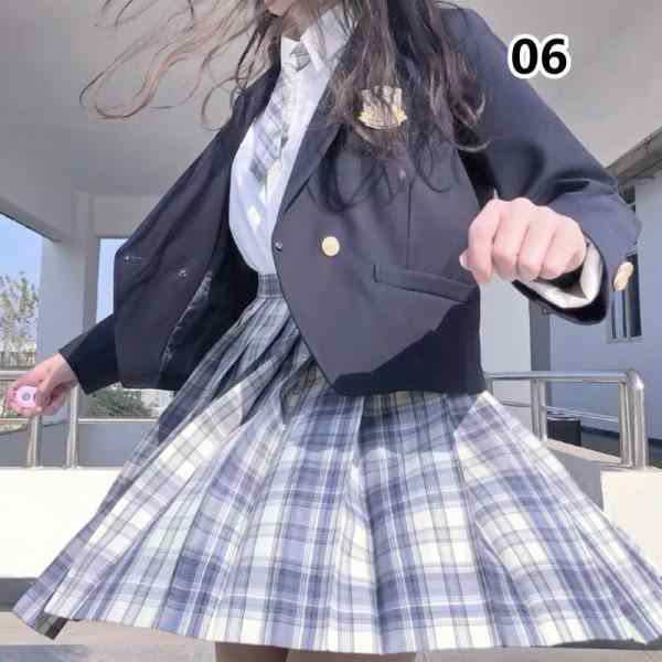 注目ランキング上位 ランキング常連 新登場 数量限定入荷 学生 レディース 店長太鼓判 5点セット ブレザー スカート ファッション 女子高生 コスプレ セット JK制服 リボン 制服 JK スクール 卒業式 チェック 今だけ