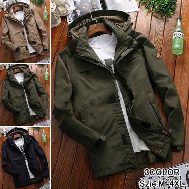 ミリタリージャケット メンズ ジャケット コート 春 大きいサイズあり ランニング ブルゾン ジャンバー 新作 アウター 30代40代50代60代の通販は