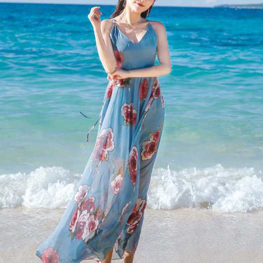リゾートワンピース レディース ロングドレス リゾート
