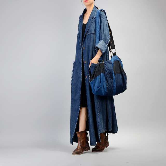 話題商品 売上急増中 数量限定入荷 レディース 家中時間充実化 店長太鼓判 チェスターコート デニム ジャケット ロング 春秋 アウター ロングデニムコート 在庫わずか 超ロングコート 黒 コーディガン 防寒対策