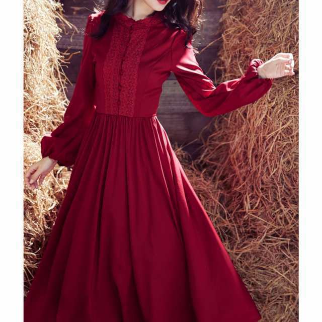 ワンピース ドレス レディース ロングワンピース ミモレ丈