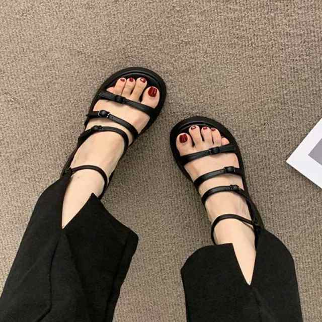 サンダル レディース メンズ 厚底 コンフォートサンダル 細ストラップ クリアストラップ 歩きやすい 走れる 軽量 楽 カジュアル アウトドの通販は