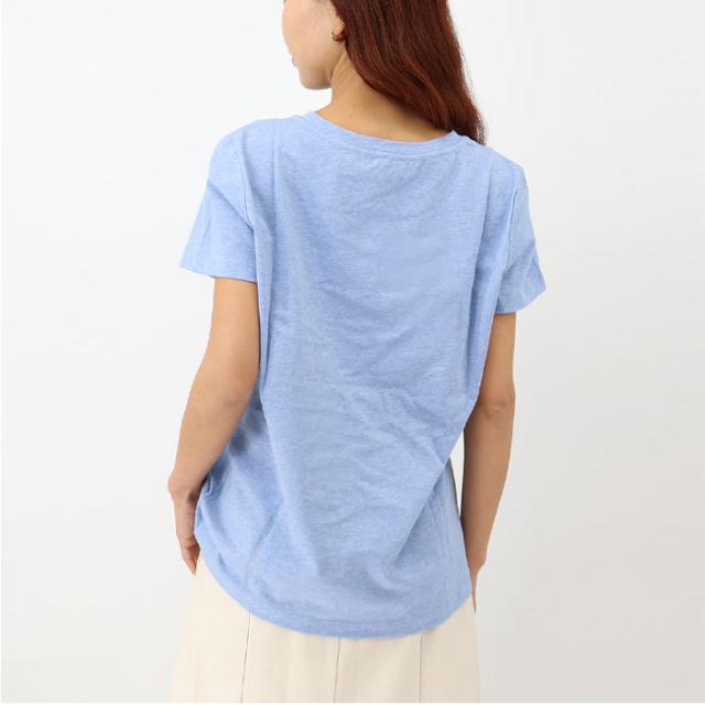 A.P.C. APC アーペーセー COEOP F26012 半袖Tシャツ クルーネック カットソー ロゴT レディース 白 黒 ネイビー ベージュ スカイブルーの通販は