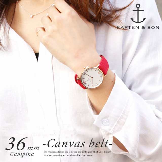 [KAPTEN&SON] キャプテン＆サン 36mm Canpina Canvas belt KAPTEN&SON キャプテン＆サン 36mm Canpina Canvas belt