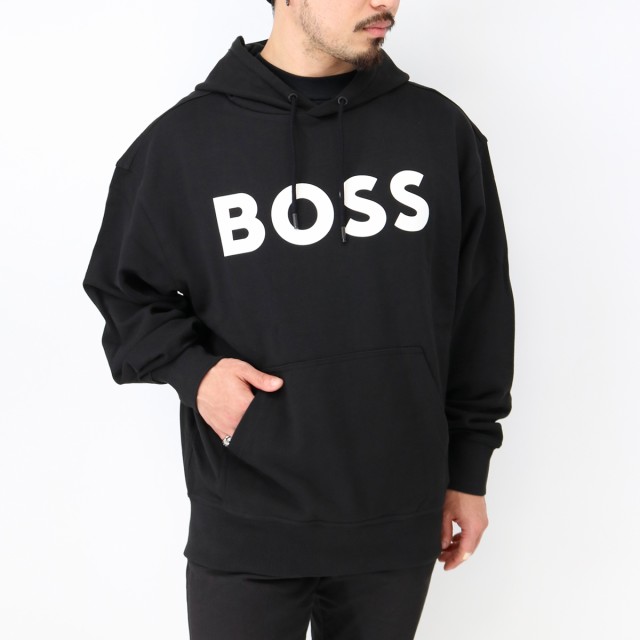 HUGO BOSS ヒューゴ ボス ボスコレクション 50487134 メンズロゴパーカー 長袖 フーディー スウェット プルオーバー フード ブランド