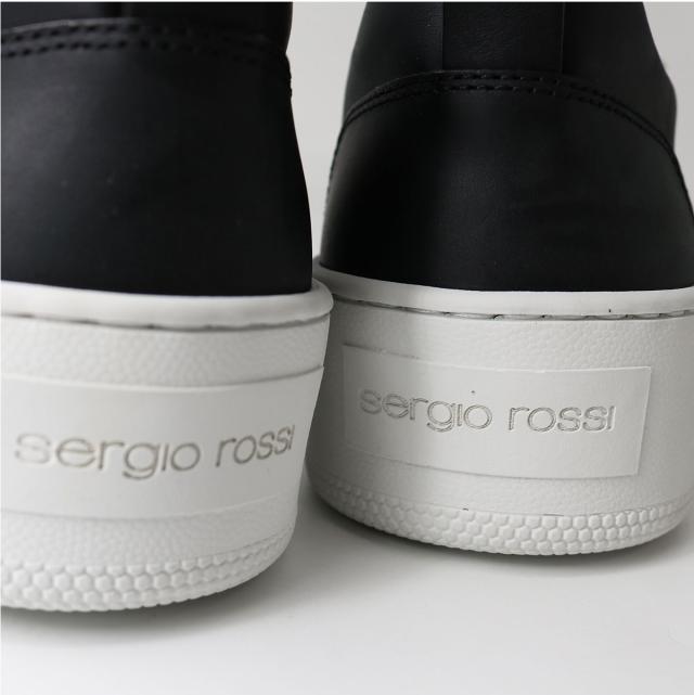 ■SERGIO ROSSI セルジオ・ロッシ A92080MMV Twenty Sport クリスタル付きスニーカー フラットシューズ 靴 レディース ブラック BLACK ブランドの通販は