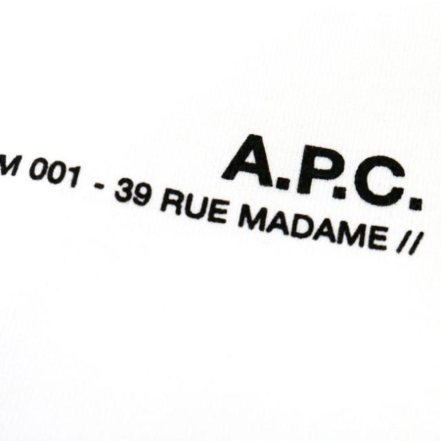 A.P.C. APC アーペーセー COEOP F26012 半袖Tシャツ クルーネック カットソー ロゴT レディース 白 黒 ネイビー ベージュ スカイブルーの通販は