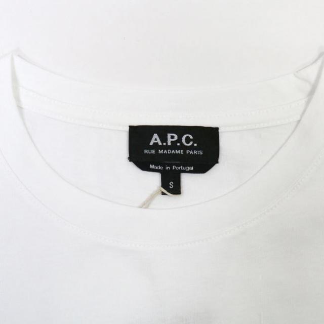 A.P.C. APC アーペーセー COEOP F26012 半袖Tシャツ クルーネック カットソー ロゴT レディース 白 黒 ネイビー ベージュ スカイブルーの通販は