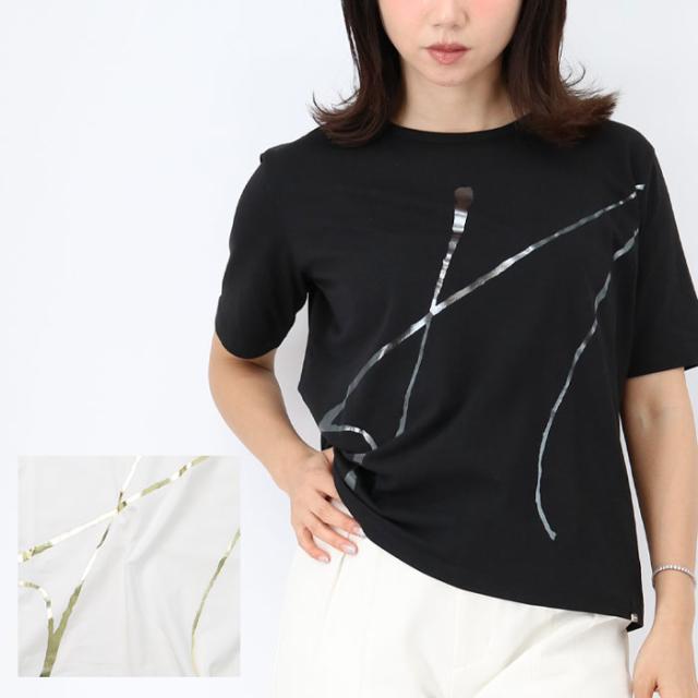HERNO ヘルノ JG000212D 52009 レディースTシャツ ロゴプリント SS TEE 半袖 クルーネック カットソー ブランドの通販は 8,134円