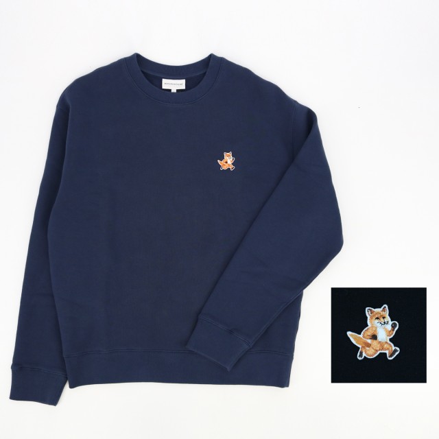 MAISON KITSUNE メゾンキツネ メンズスウェット SPEEDY FOX PATCH COMFORT SWEATSHIRT MM00313 KM0307 P199 長袖 プルオーバー 裏起毛