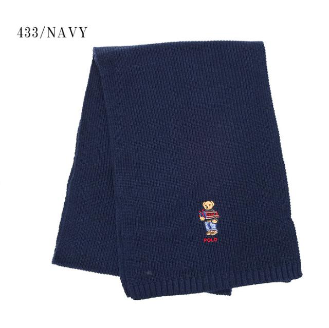 POLO RALPH LAUREN ポロラルフローレン ニットマフラー PC1181 RIBBED HOLIDAY BEAR SCARF ポロベアー 男女兼用 メンズ レディース 通勤 通学 ウール プレゼント ギフト ブランドの通販は
