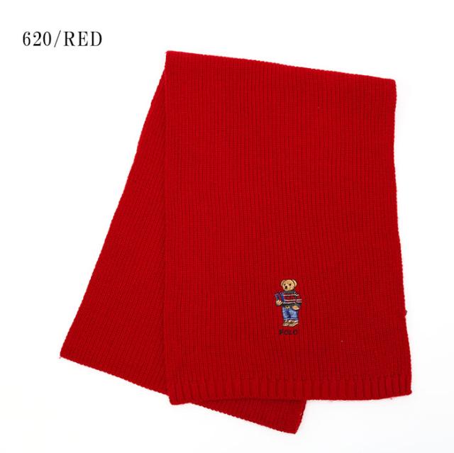 POLO RALPH LAUREN ポロラルフローレン ニットマフラー PC1181 RIBBED HOLIDAY BEAR SCARF ポロベアー 男女兼用 メンズ レディース 通勤 通学 ウール プレゼント ギフト ブランドの通販は