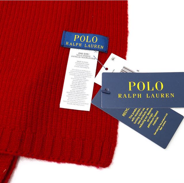 POLO RALPH LAUREN ポロラルフローレン ニットマフラー PC1181 RIBBED HOLIDAY BEAR SCARF ポロベアー 男女兼用 メンズ レディース 通勤 通学 ウール プレゼント ギフト ブランドの通販は