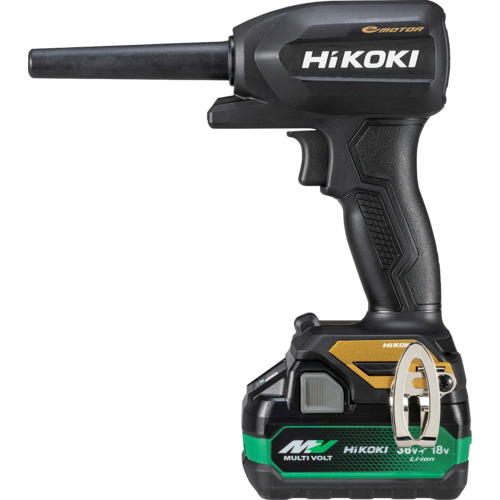 HIKOKI　１８Ｖコードレスエアダスタ小型タイプ　RA18DA(2XPZ)(BG)      ブラック＆ゴールド　オリジナルセット（バッテリー・充電器・ケース付属）