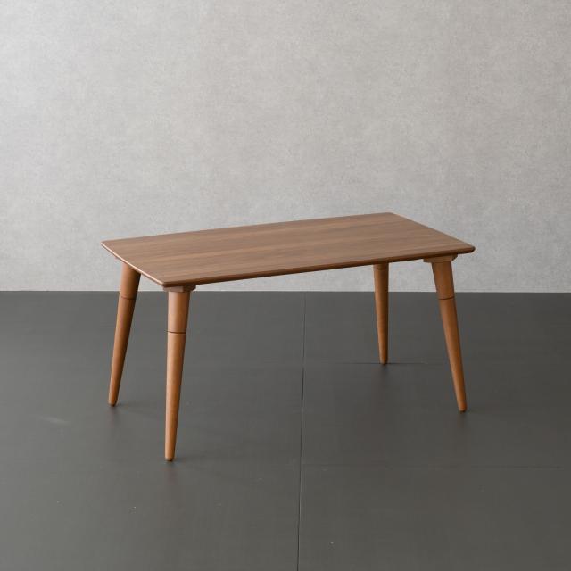 ローテーブル 100cm幅 高さ調整可能 40cm 51cm メラミン天板 傷に強い センターテーブル 木製脚 北欧 シンプル 3色展開_1