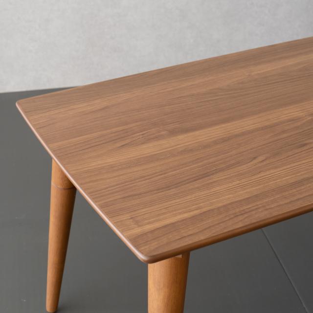 ローテーブル 100cm幅 高さ調整可能 40cm 51cm メラミン天板 傷に強い センターテーブル 木製脚 北欧 シンプル 3色展開_4