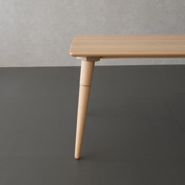 ローテーブル 100cm幅 高さ調整可能 40cm 51cm メラミン天板 傷に強い センターテーブル 木製脚 北欧 シンプル 3色展開_9