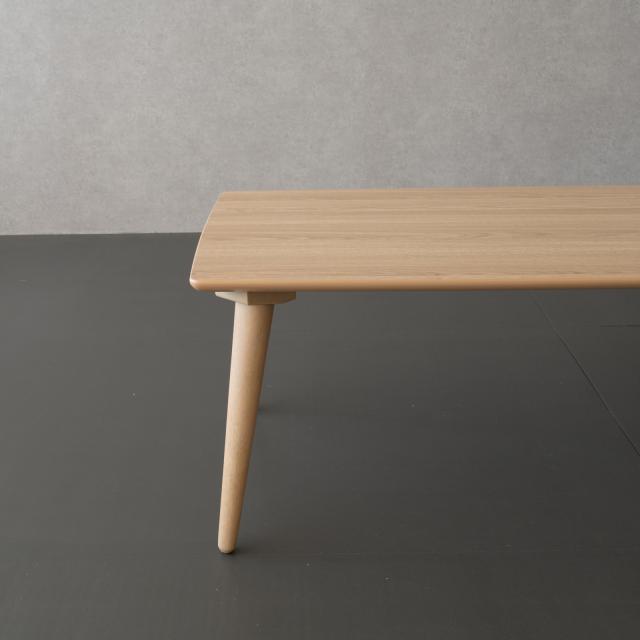 ローテーブル 100cm幅 高さ調整可能 40cm 51cm メラミン天板 傷に強い センターテーブル 木製脚 北欧 シンプル 3色展開_10