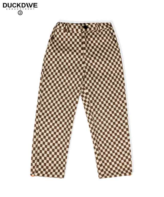 CHECKERBOARD PANTS（BROWN)