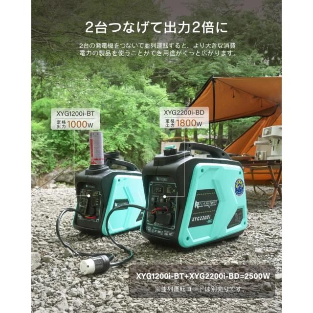 kareyou インバーター発電機 ガス・ガソリン両用発電機 静音式 