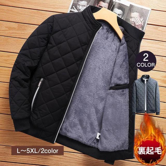 中綿ジャケット メンズ 中綿ダウン コート ブルゾン 裏ボア 厚手 防寒 ジャケット アウター 男性 秋 冬 冬物 紳士 アウトドア 6,199円