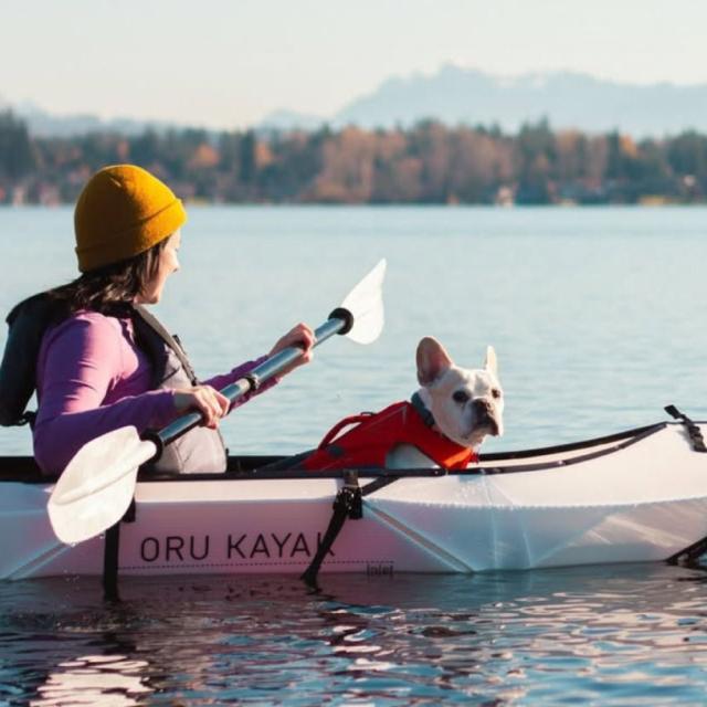 オルカヤック ケーナイン フローテーション デバイス オレンジ Oru Kayak | 犬用ライフジャケット 小型犬 中型犬 大型犬 4サイズ対応 リード ハーネス ハンドル付 浮力補助 高耐久 反射材 カヤック SUP ボート用 ペット用 セーフティギア 海 川 マリンスポーツ