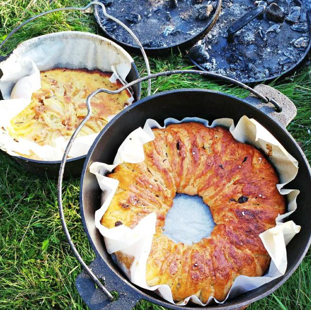 キャセロール ダッチオーブン 5.5L スケップシュルト 鍋 鉄鍋 耐熱 アウトドア キャンプ バーベキュー BBQ SKEPPSHUL IH・ガス・焚火・直火・オーブン対応