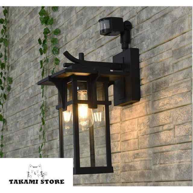 ウォールライト 外灯 照明 人感センサー ラケットライトレトロ ポーチライト 壁掛けライト 玄関灯 防水 アンティーク 壁掛け照明 ガーデの通販は