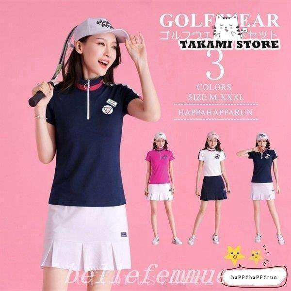 ゴルフウェアレディースワンピースジップおしゃれ着痩せ半袖ワンピース春夏肌触りいいおしゃれかわいい女性用2022新作新生活就職の通販は 8,229円