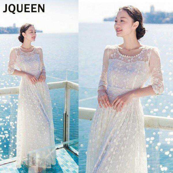 マキシワンピ マキシワンピ 春ワンピース 秋ワンピース レディースワンピース 白ワンピース 総レース ホワイト パーティードレス ロングの通販は 13,472円