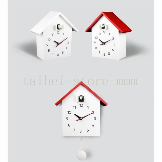 鳩時計 掛け置き兼用 バードクロック 2Way 振り子時計 アナログ リビング かわいい 北欧 ハト時計 壁掛け カッコウ時計 カッコー からくの通販は 5,545円