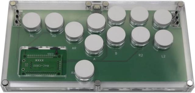 FightBox B1-MINI-PC-DIY アーケードコントローラー 超薄型 ホットスワップ 白