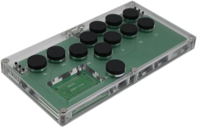 FightBox B1-MINI-PC-DIY 超薄型全ボタン アーケードコントローラー 超薄型 ホットスワップ 黒