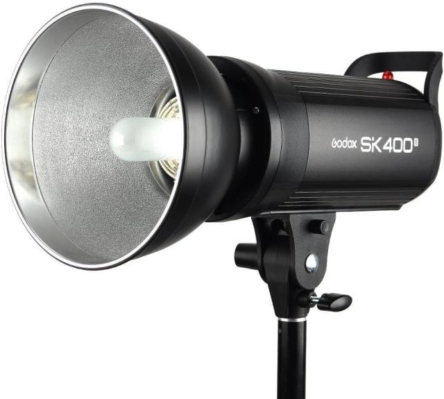 GODOX SK400II ストロボ 400Ws ボーエンズマウント スタジオ撮影用 モデリングライト付き