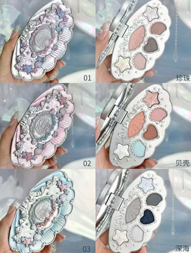 新作Flower knows フラワーノーズ　シェルズジュエルコレクションアイシャドウパレット6色　