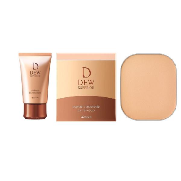セット　カネボウ　DEW　スペリア　プレベースコンセントレート　+　パウダーコンセントレートn　ベージュ−B