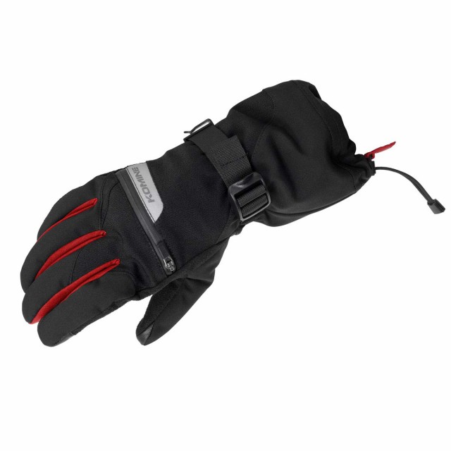 [コミネ] バイク システムウインターロンググローブ XL Black/Red 06-845 GK-845