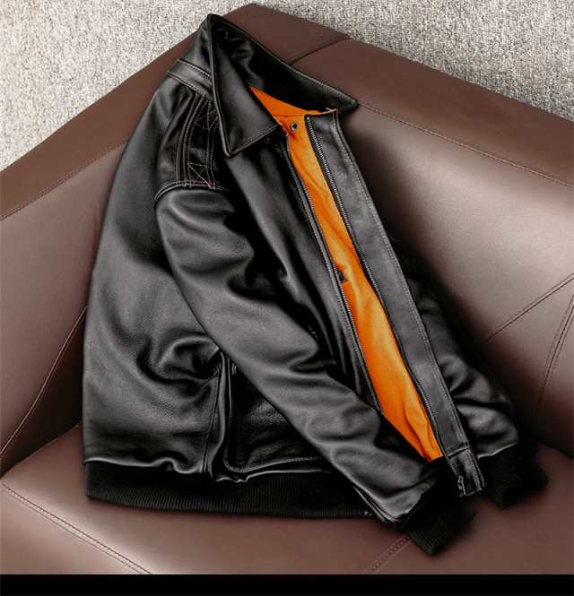 革ジャン 牛革 本革 メンズ レザージャケット ファッション ライダースジャケット シングル スタンド襟 アメカジ 大きいサイズ カジュアルの通販は