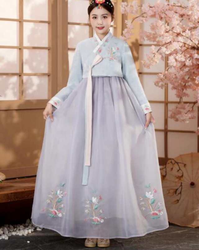 チマチョゴリ 韓服 ドレス レディース 韓国民族衣装 長袖 ロング